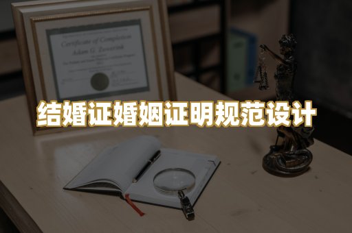 结婚证婚姻证明规范设计
